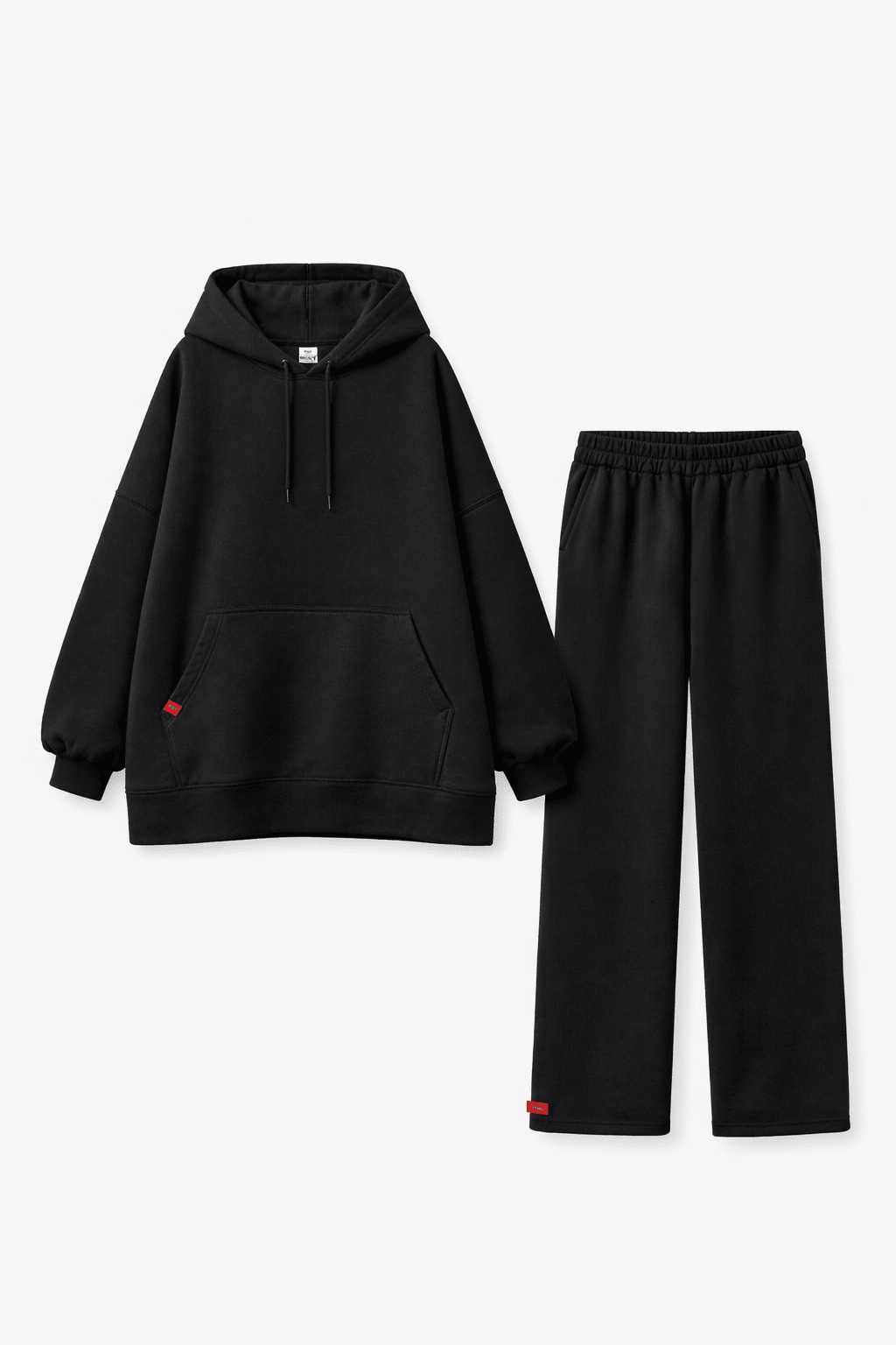 Ensemble Hoodie Heavy Noir ( Jupe ou Pantalon ) - TAHIRA