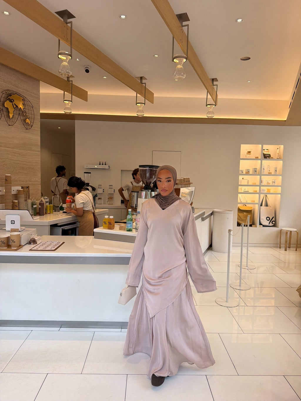 Ensemble Iman - Beige rosé - TAHIRA