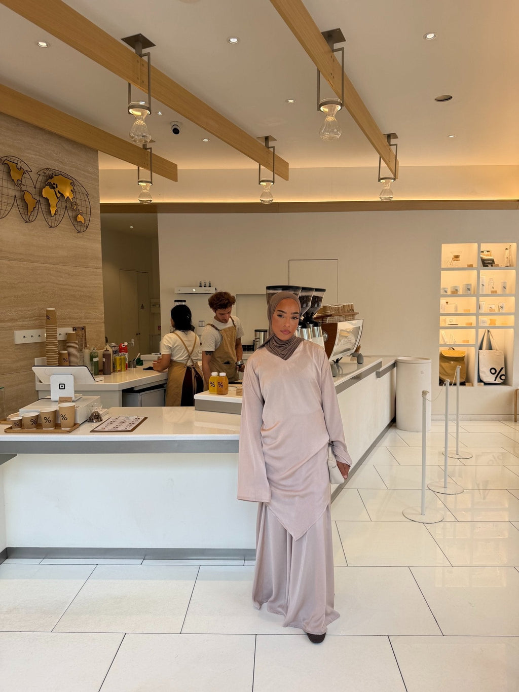 Ensemble Iman - Beige rosé - TAHIRA