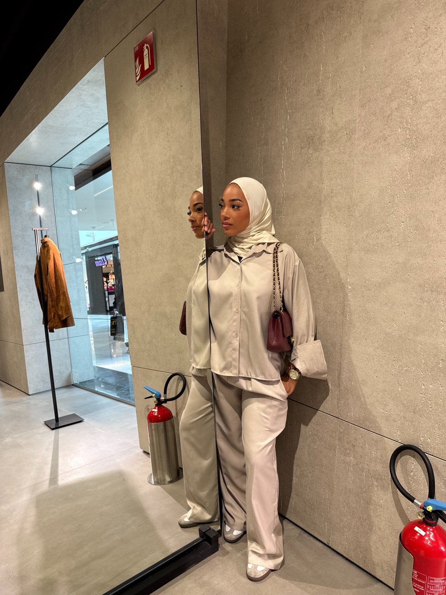 Ensemble Jade Beige ( Pantalon ) - TAHIRA