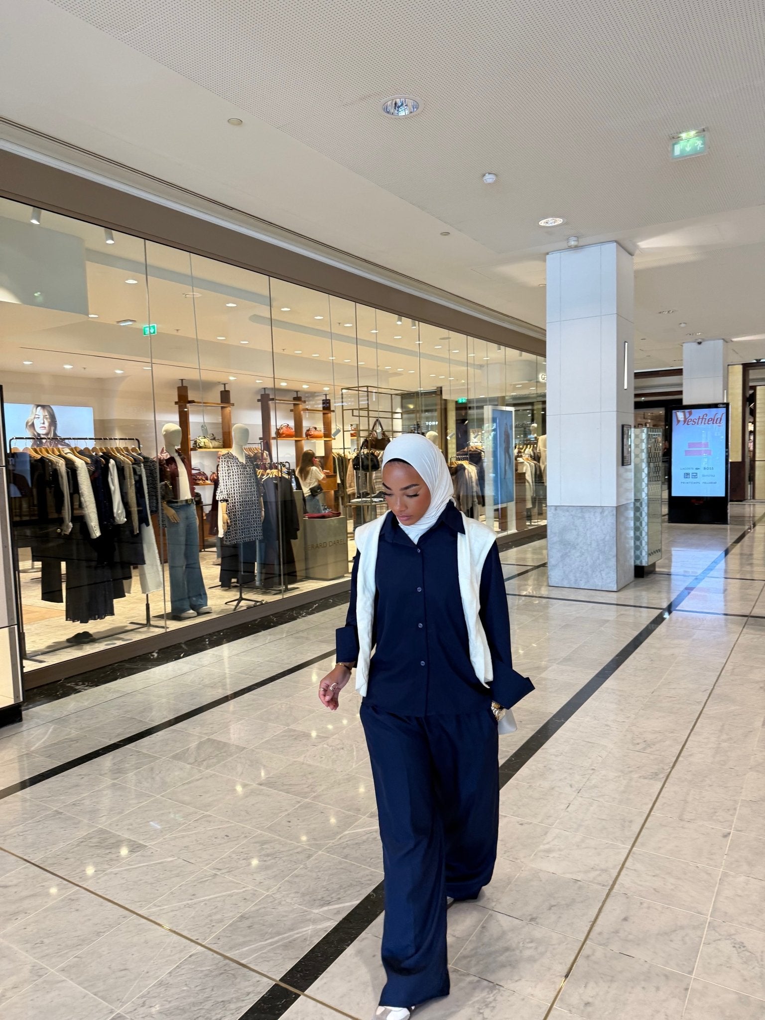 Ensemble Jade Bleu Nuit ( Pantalon ) - TAHIRA