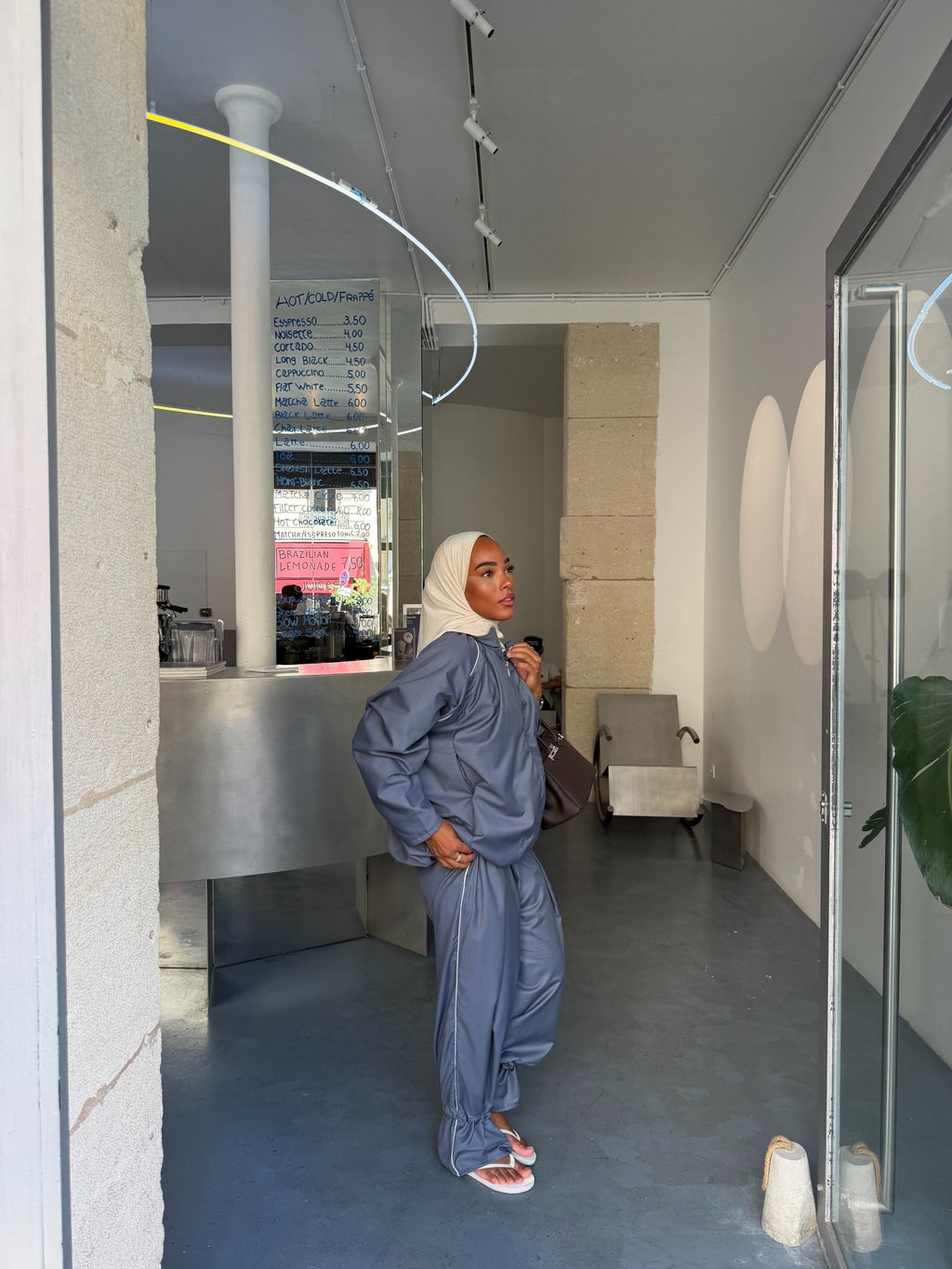 Ensemble jogging Imen - Bleu ardoise - TAHIRA