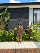 Jogging-Set Imen Dunkelcamel