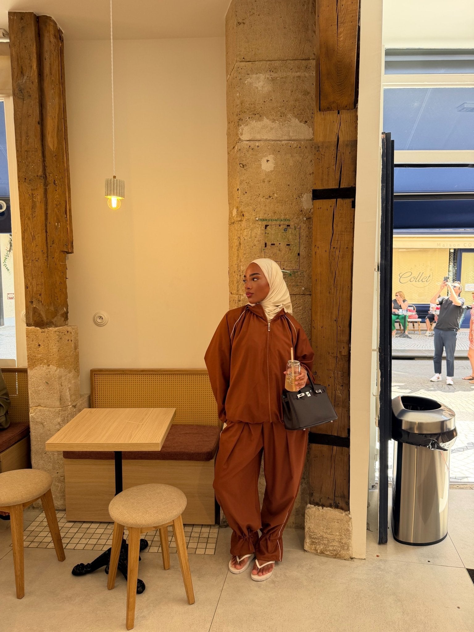 Ensemble jogging Imen - Cuivre - TAHIRA