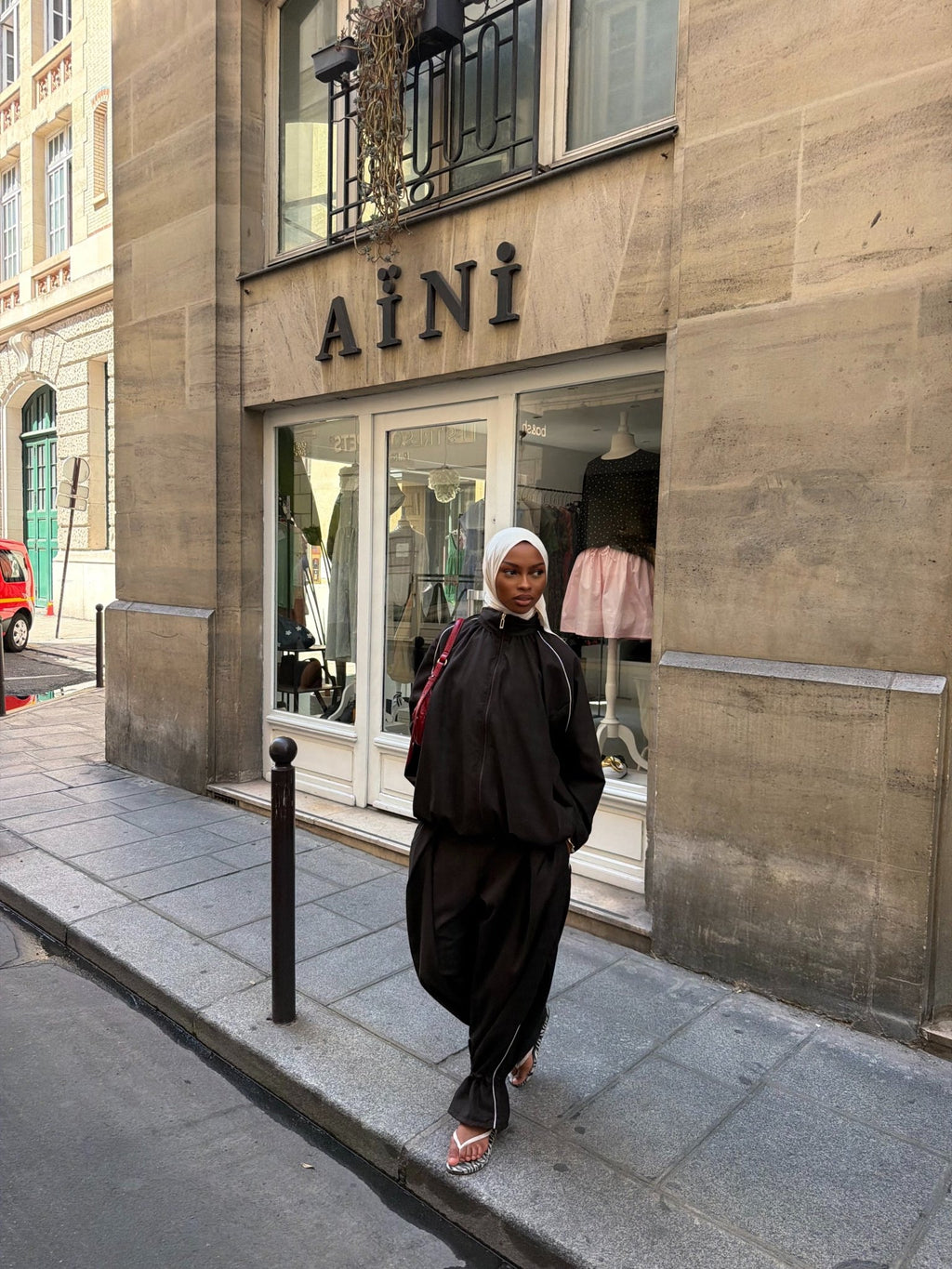 Ensemble jogging Imen - Marron foncé - TAHIRA