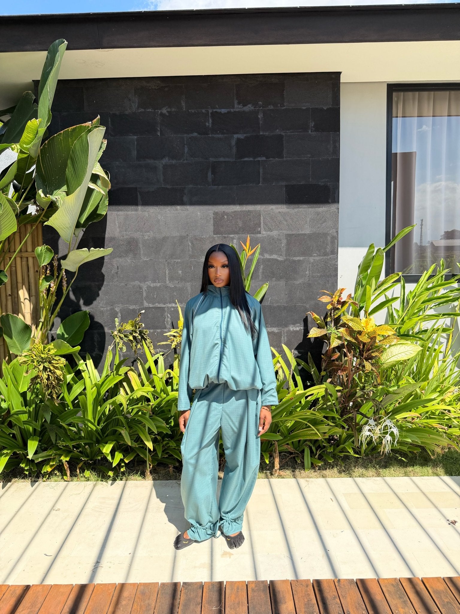 Ensemble Jogging Imen Vert sauge foncé - TAHIRA