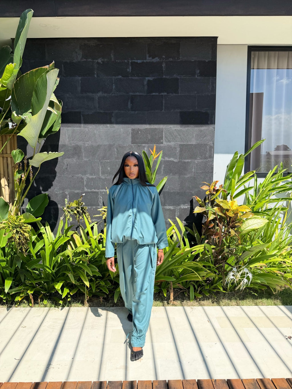 Ensemble Jogging Imen Vert sauge foncé - TAHIRA