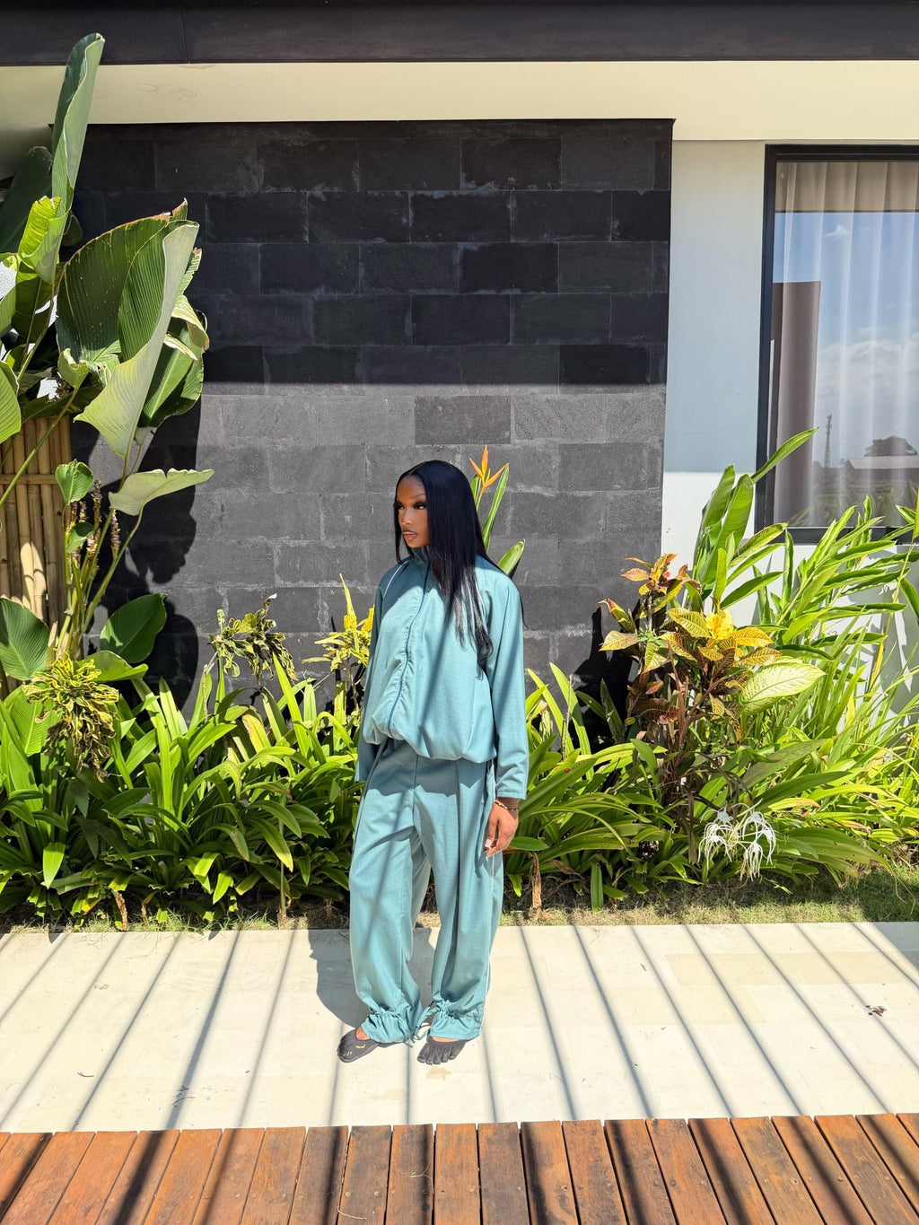 Ensemble Jogging Imen Vert sauge foncé - TAHIRA