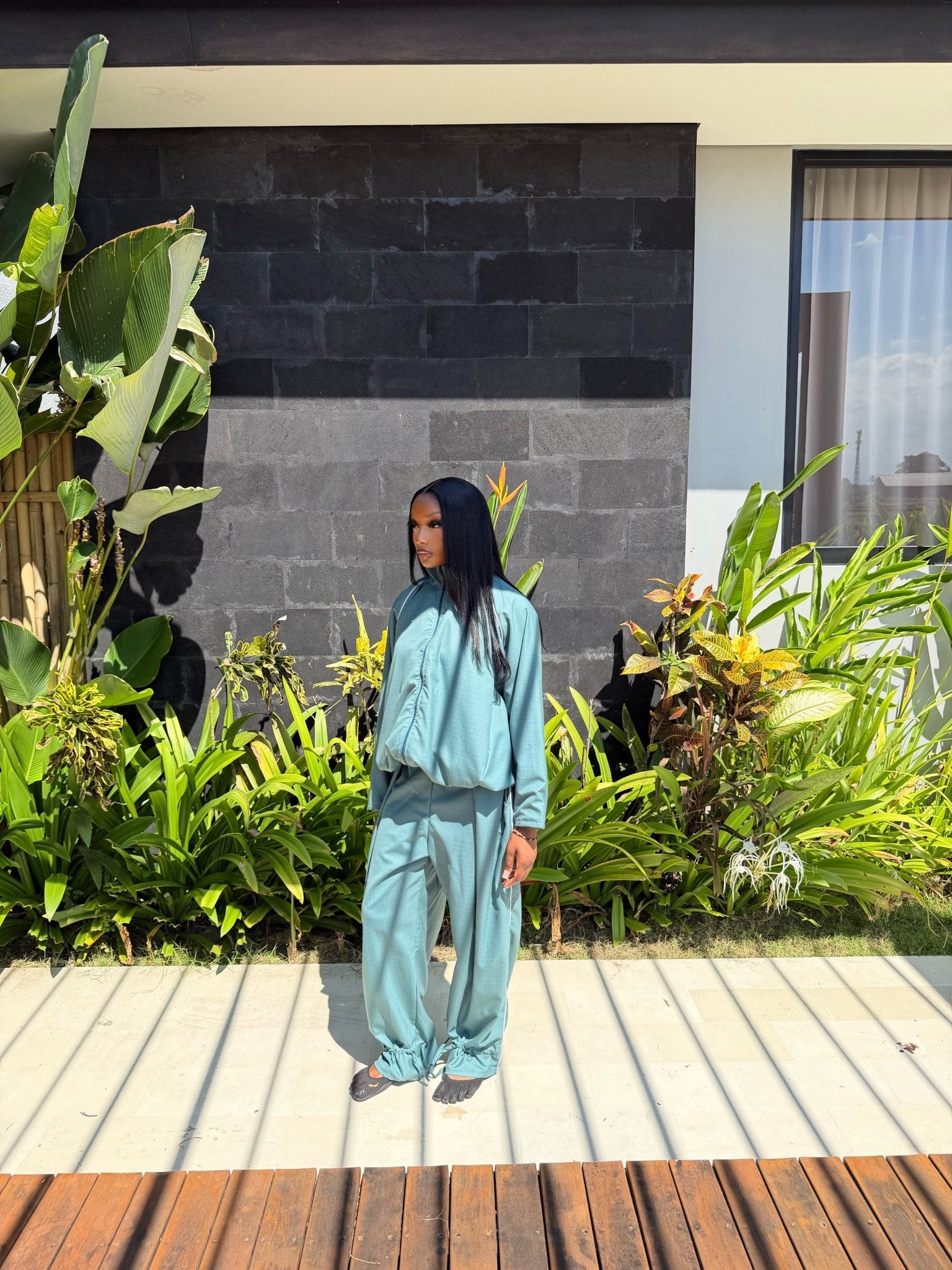 Ensemble Jogging Imen Vert sauge foncé - TAHIRA