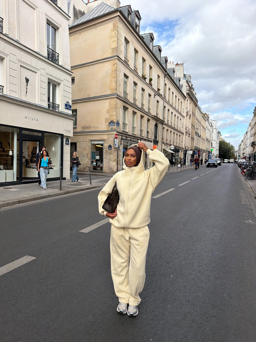 Ensemble Jogging Naya - Beige Sable - TAHIRA
