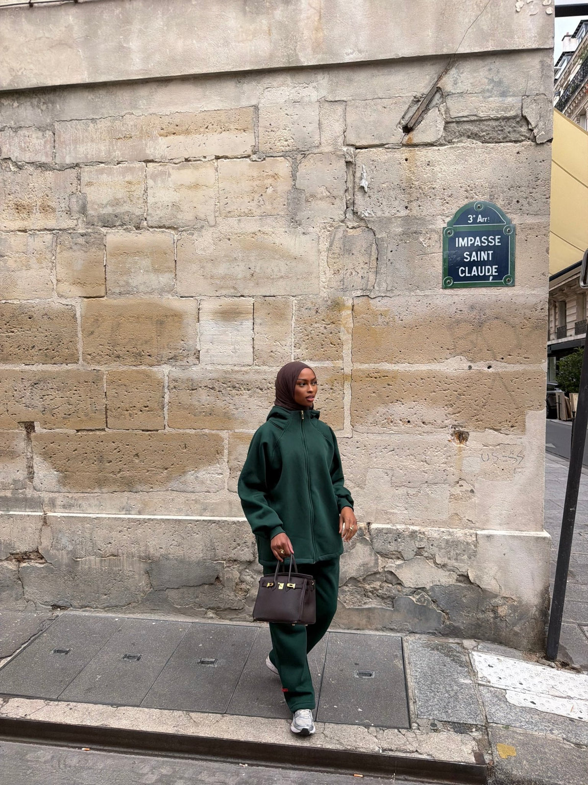 Ensemble Jogging Naya - Vert sapin - TAHIRA