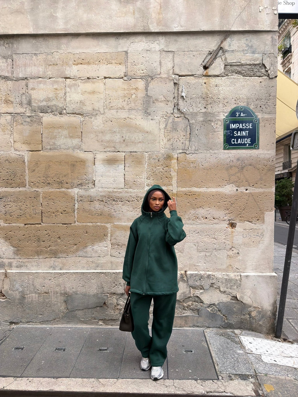 Ensemble Jogging Naya - Vert sapin - TAHIRA