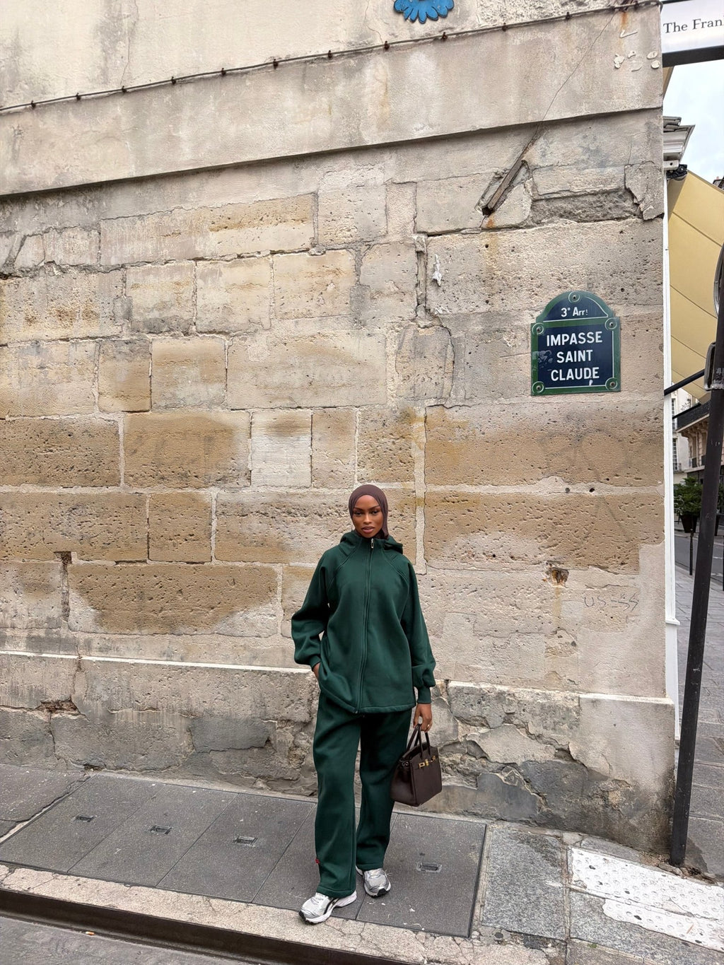 Ensemble Jogging Naya - Vert sapin - TAHIRA