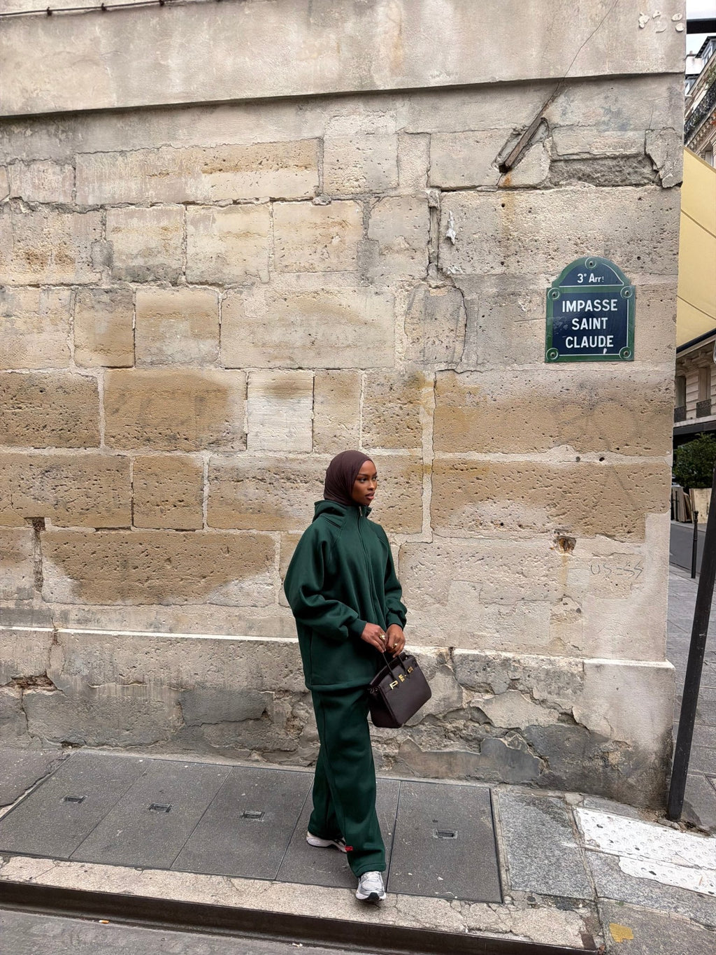 Ensemble Jogging Naya - Vert sapin - TAHIRA