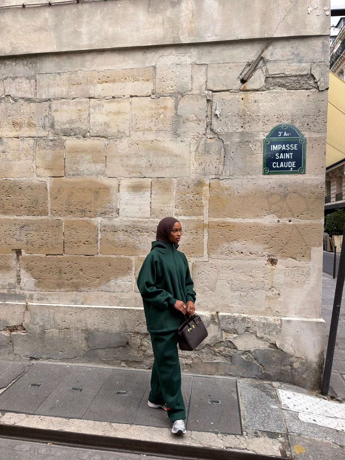 Ensemble Jogging Naya - Vert sapin - TAHIRA