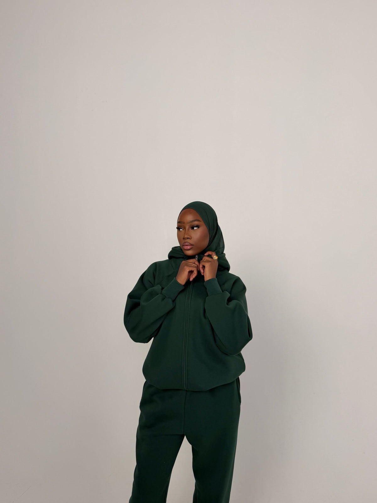 Ensemble Jogging Naya - Vert sapin - TAHIRA