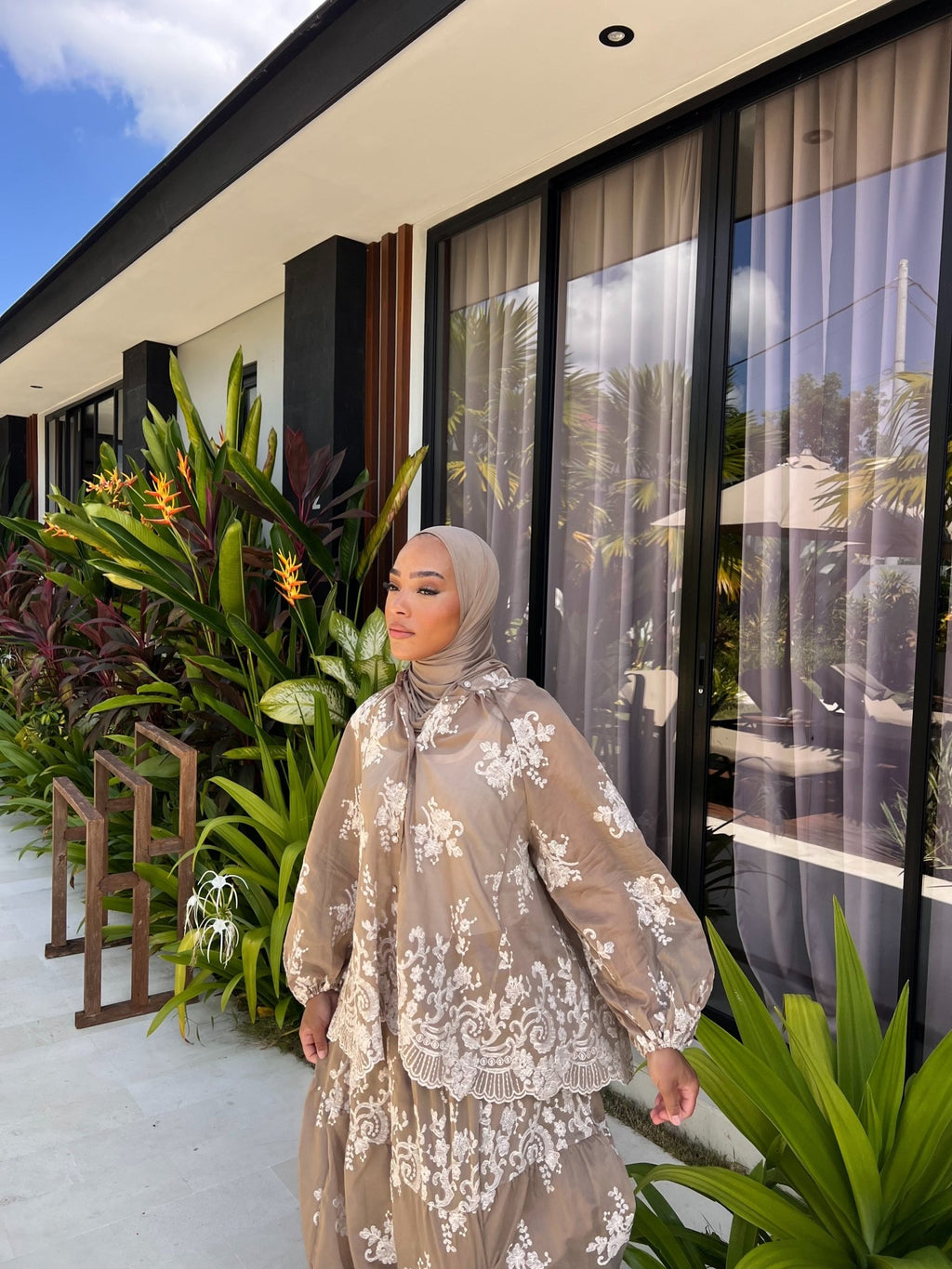 Ensemble Jupe Capucine - Taupe - TAHIRA