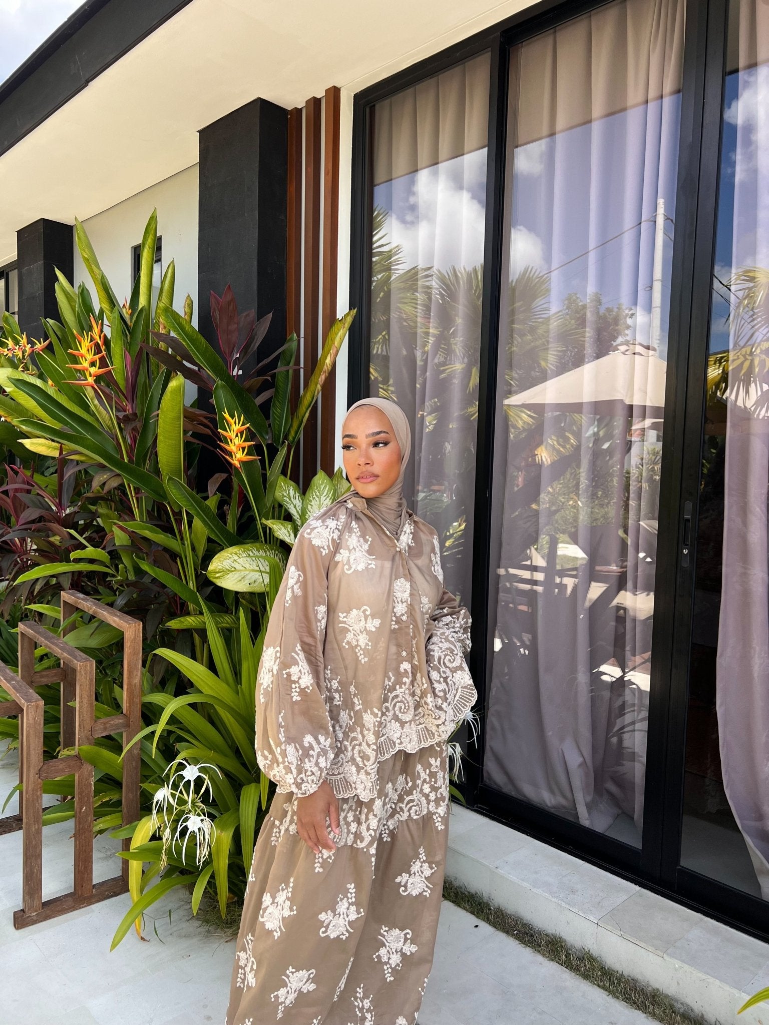 Ensemble Jupe Capucine - Taupe - TAHIRA