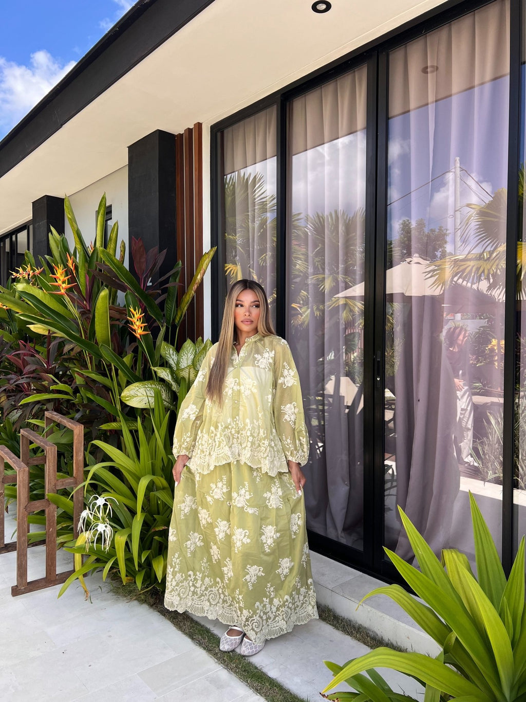 Ensemble Jupe Capucine - Vert - TAHIRA