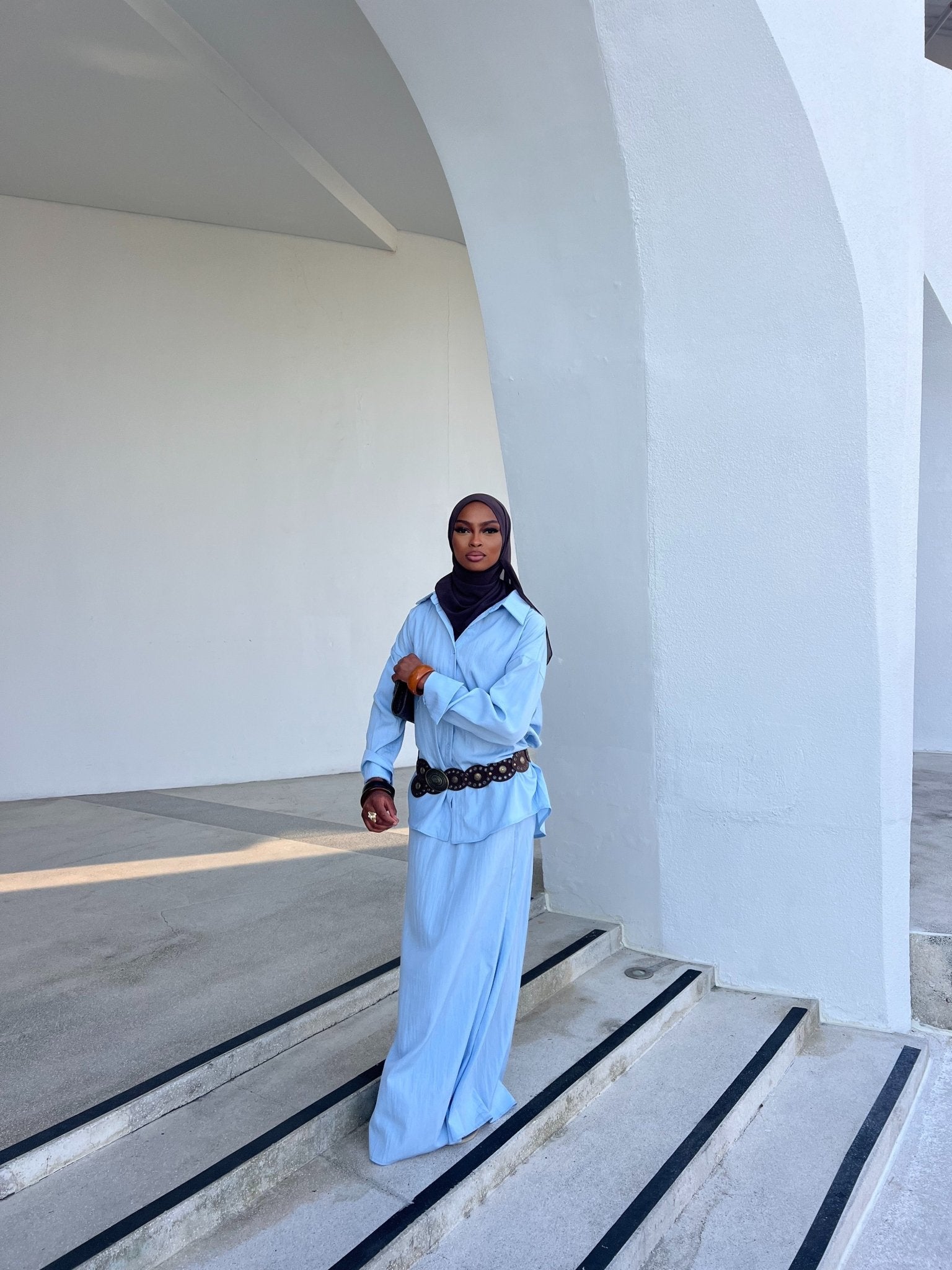 Ensemble Jupe Léonie - Bleu - TAHIRA