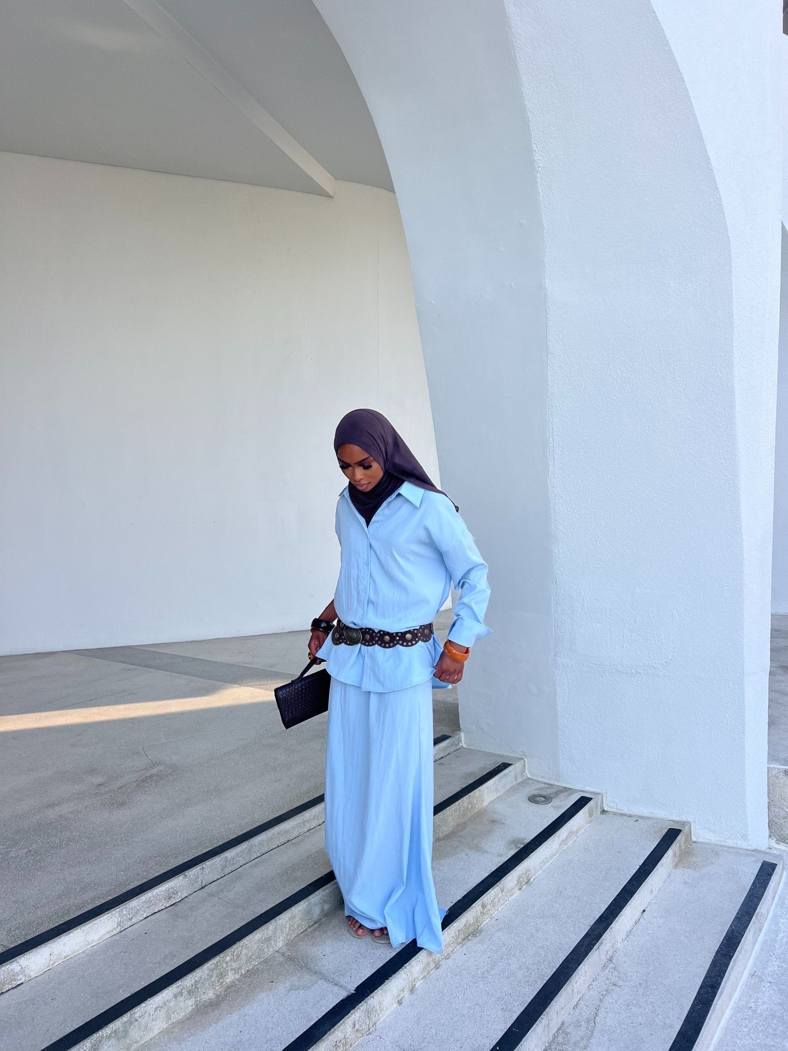 Ensemble Jupe Léonie - Bleu - TAHIRA