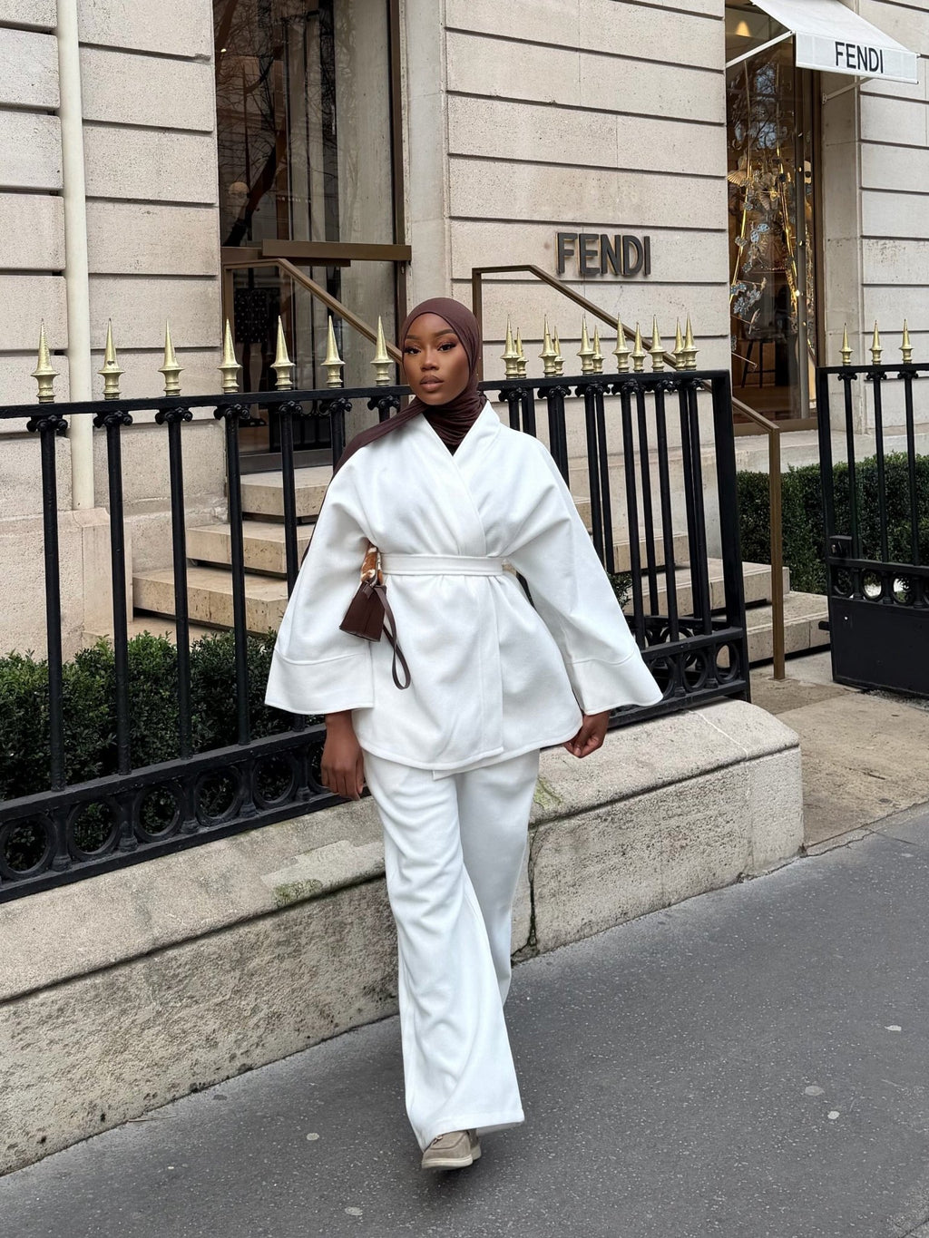 Ensemble Kimono Nova 2 Blanc - TAHIRA