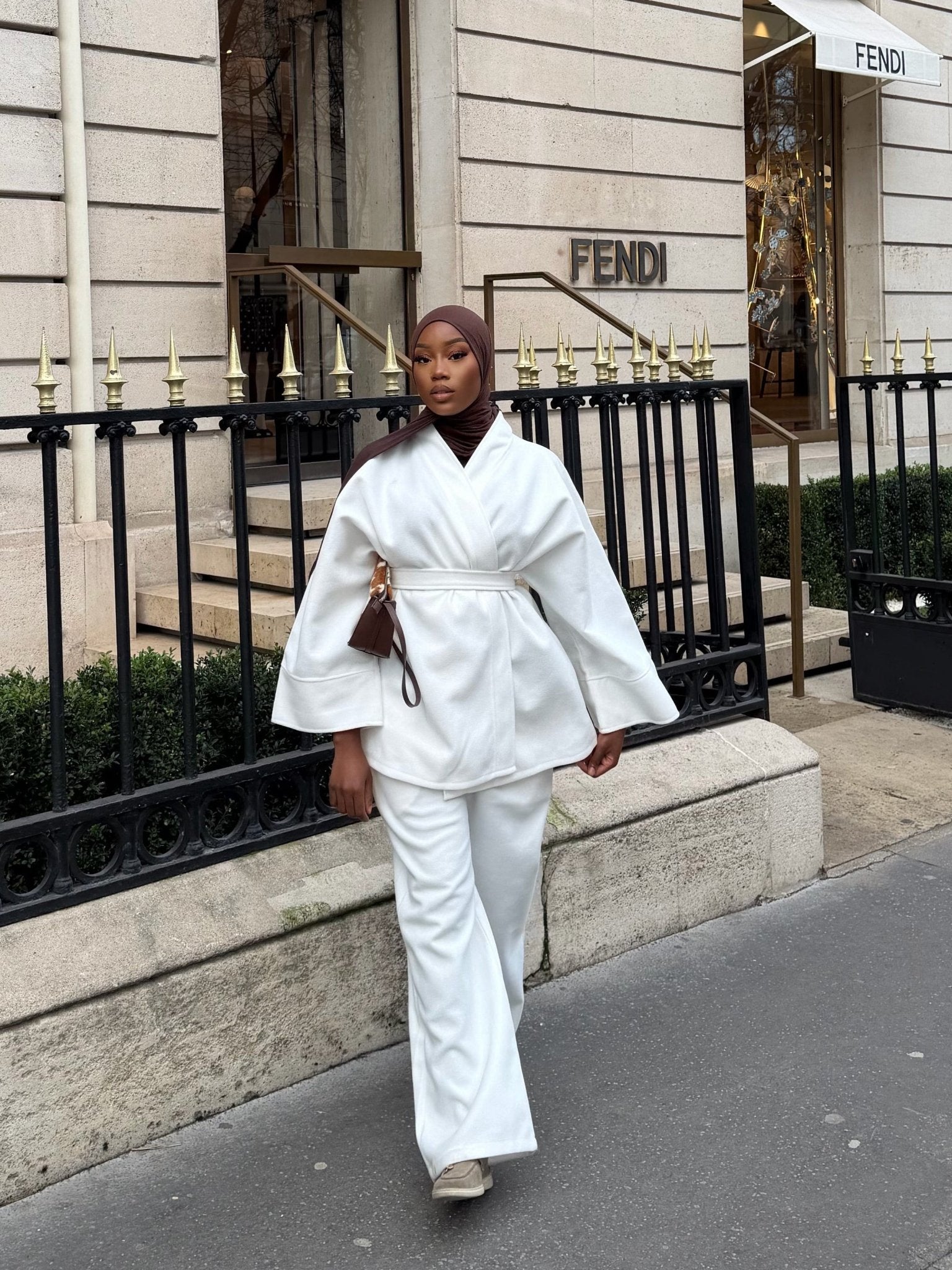 Ensemble Kimono Nova 2 Blanc - TAHIRA