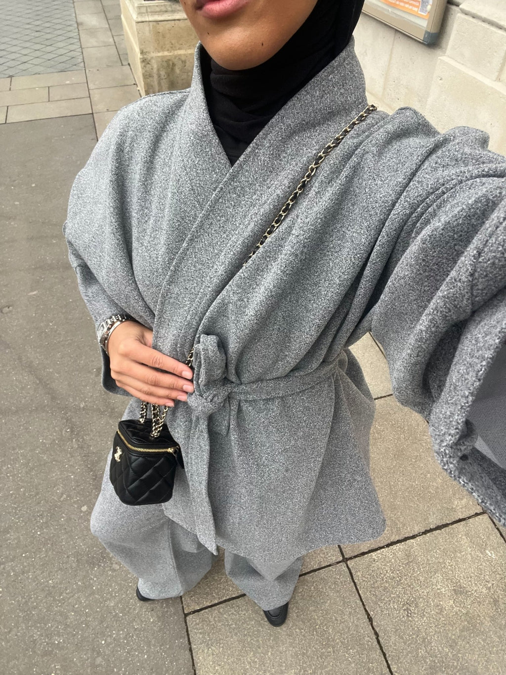 Ensemble Kimono Nova 2 Gris - TAHIRA
