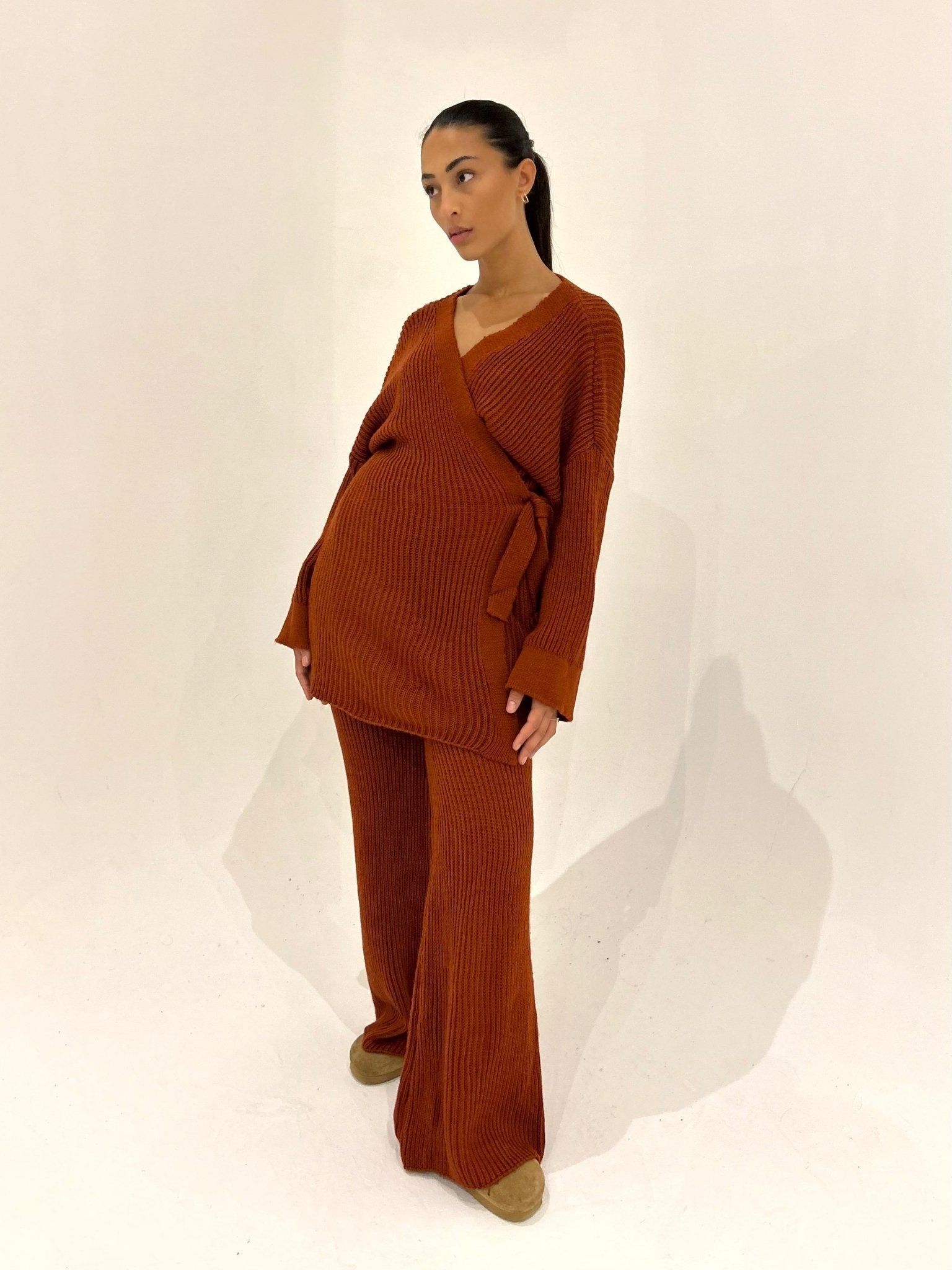 Ensemble Laine Chelsea Rouille - TAHIRA