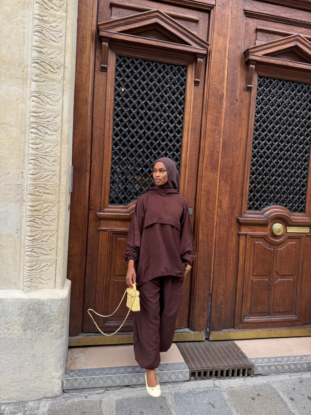Ensemble Layla - Chocolat - TAHIRA