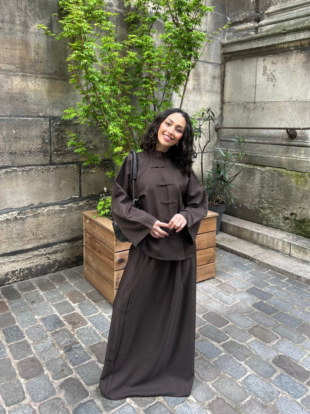 Ensemble Ling Jupe Édition 2 Marron - TAHIRA