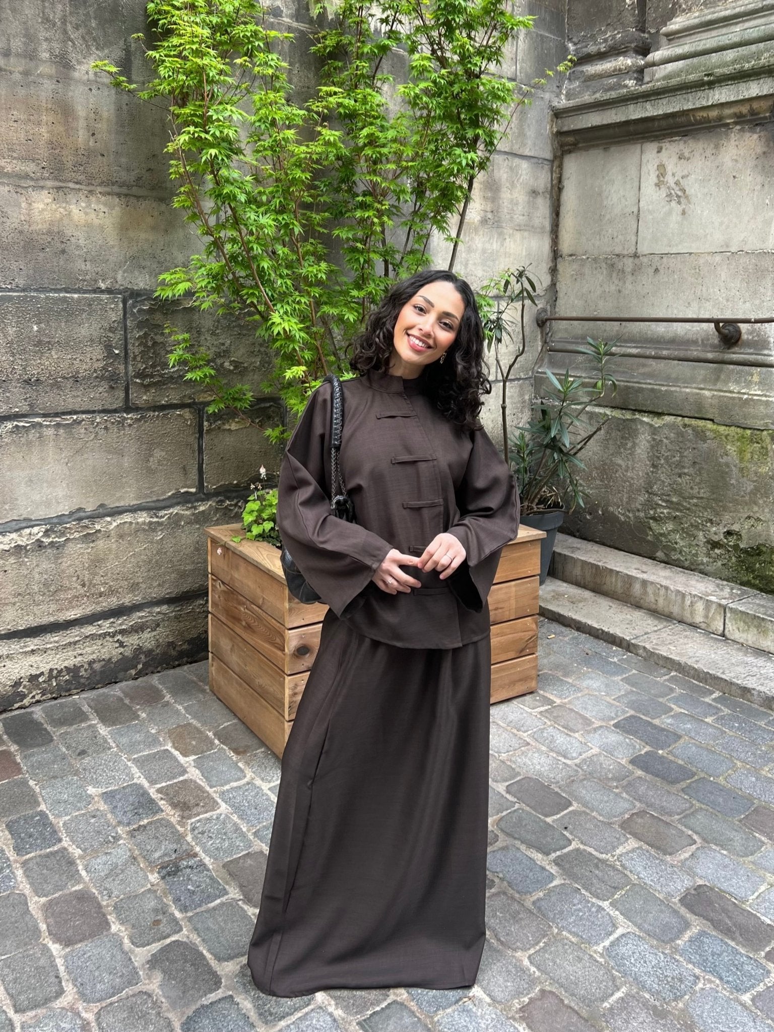 Ensemble Ling Jupe Édition 2 Marron - TAHIRA