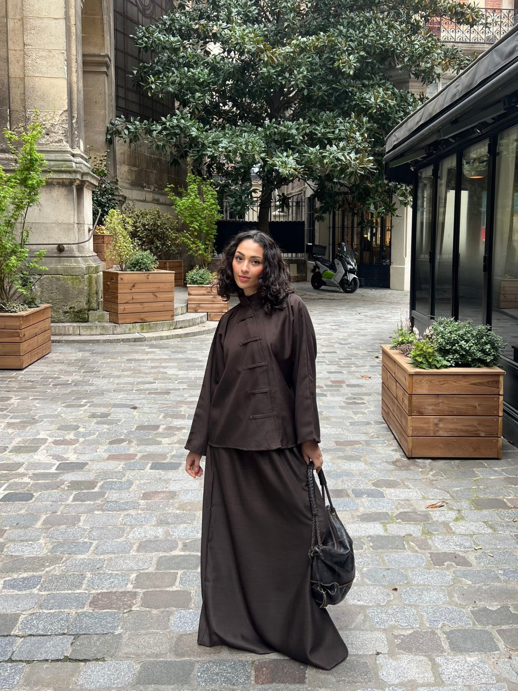 Ensemble Ling Jupe Édition 2 Marron - TAHIRA