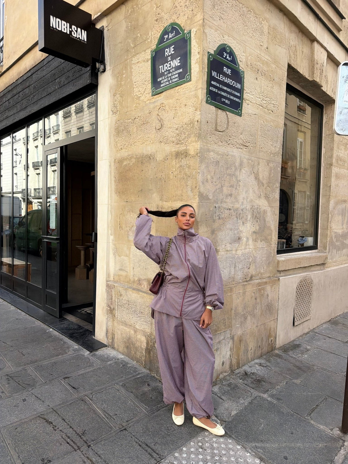 Ensemble Nadia - Bordeau-Blanc (Pied-de-Poule) - TAHIRA