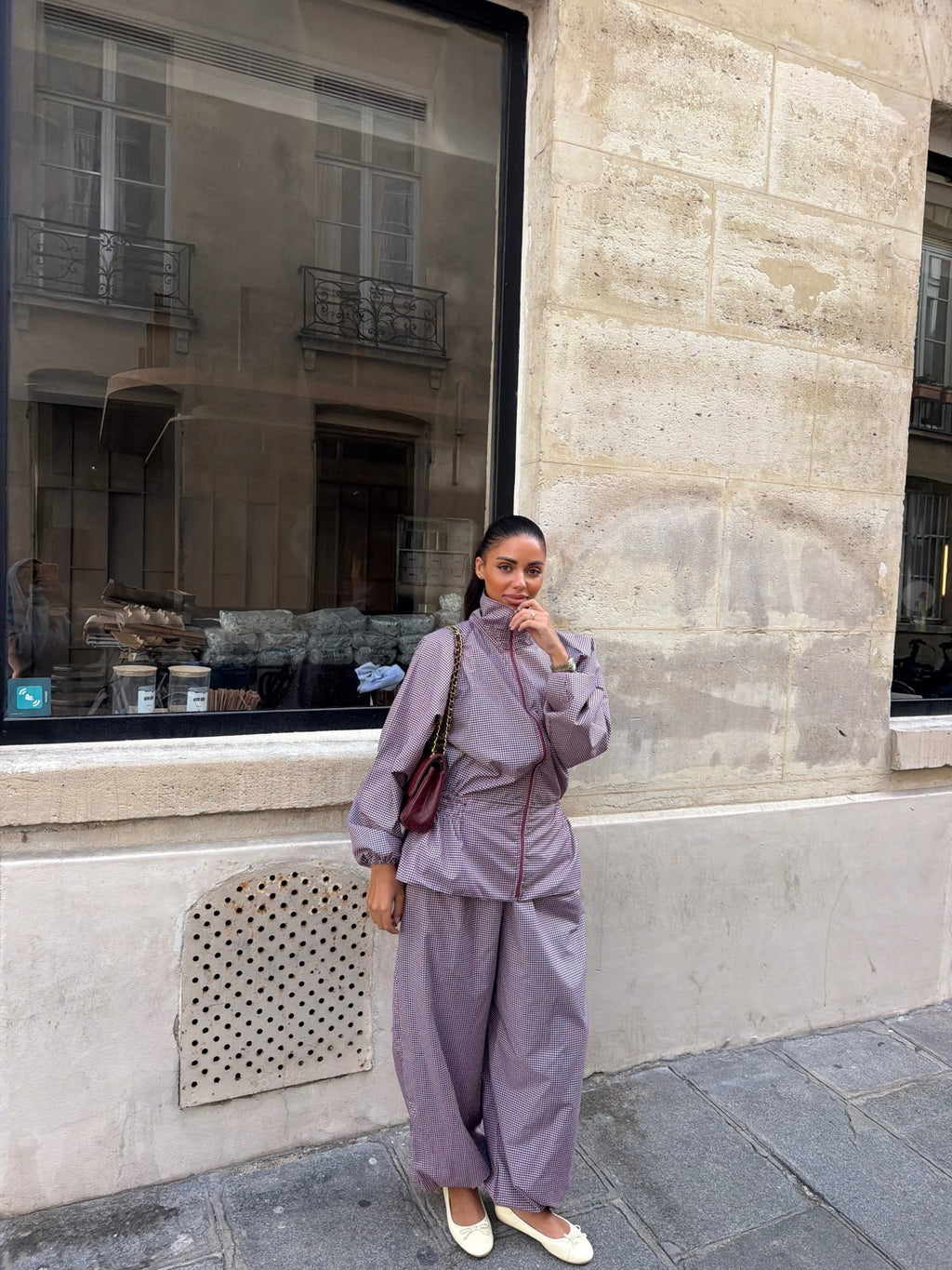 Ensemble Nadia - Bordeau-Blanc (Pied-de-Poule) - TAHIRA