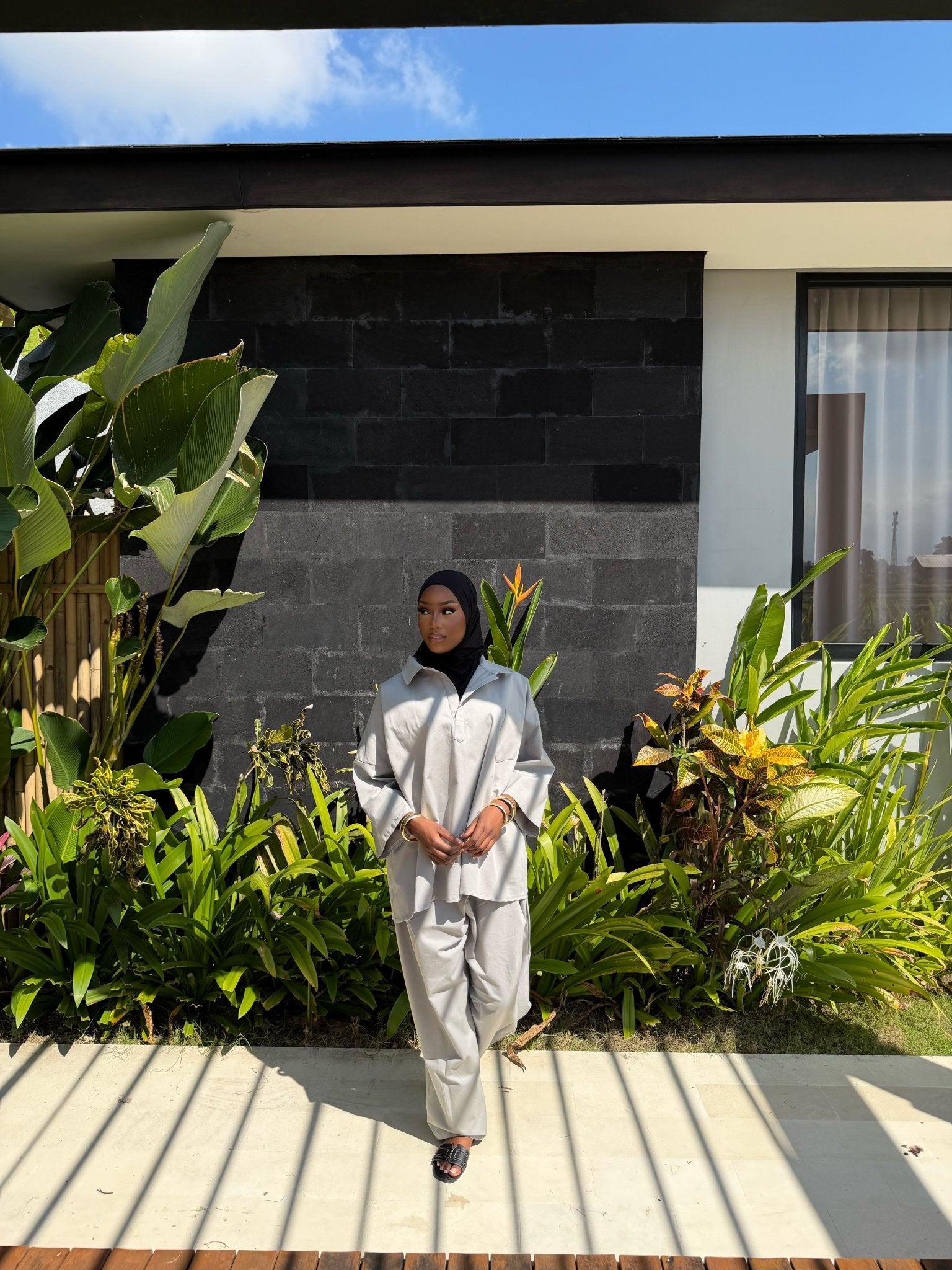 Ensemble Naïma – Gris perle - TAHIRA