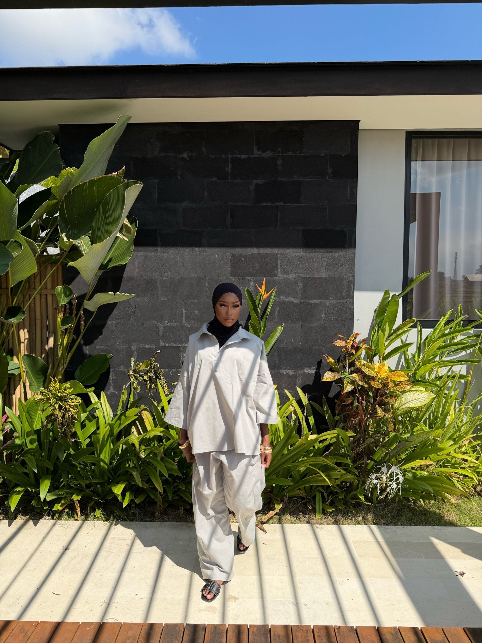 Ensemble Naïma – Gris perle - TAHIRA