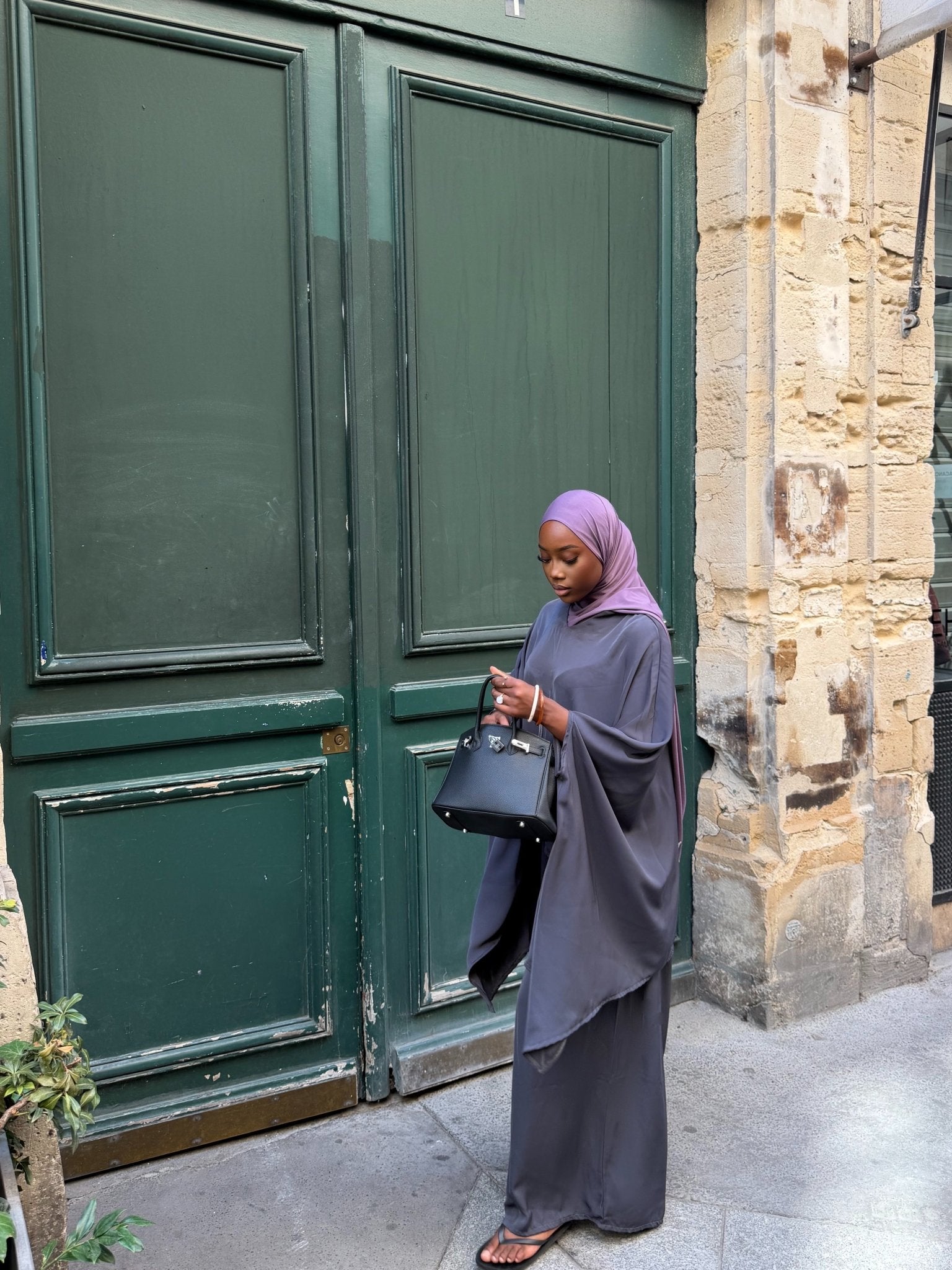 Ensemble Nawel Gris anthracite - TAHIRA