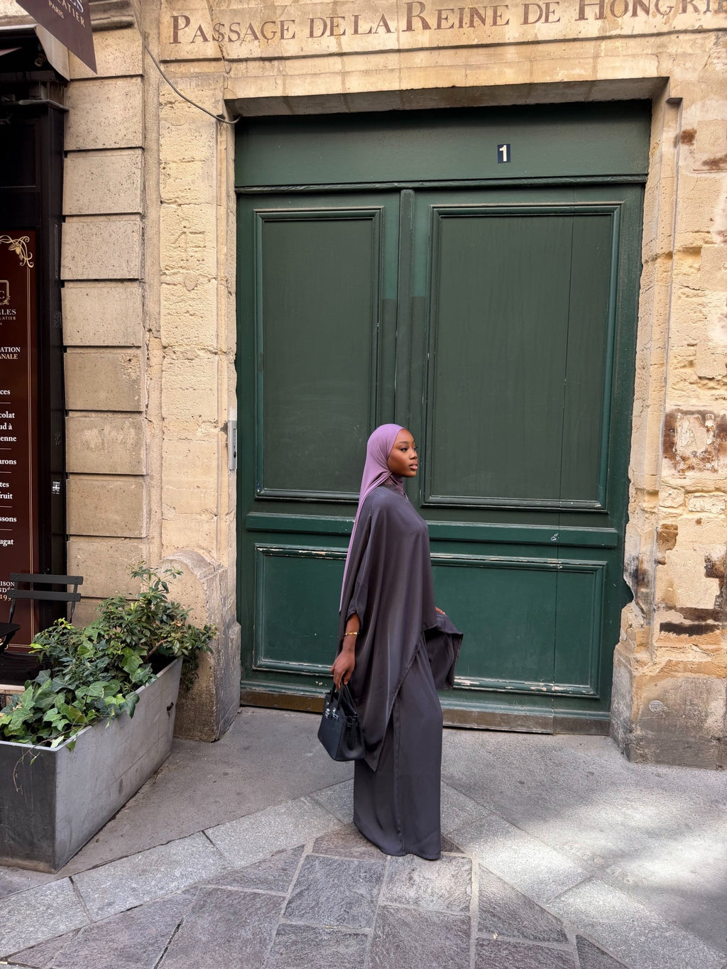 Ensemble Nawel Gris anthracite - TAHIRA