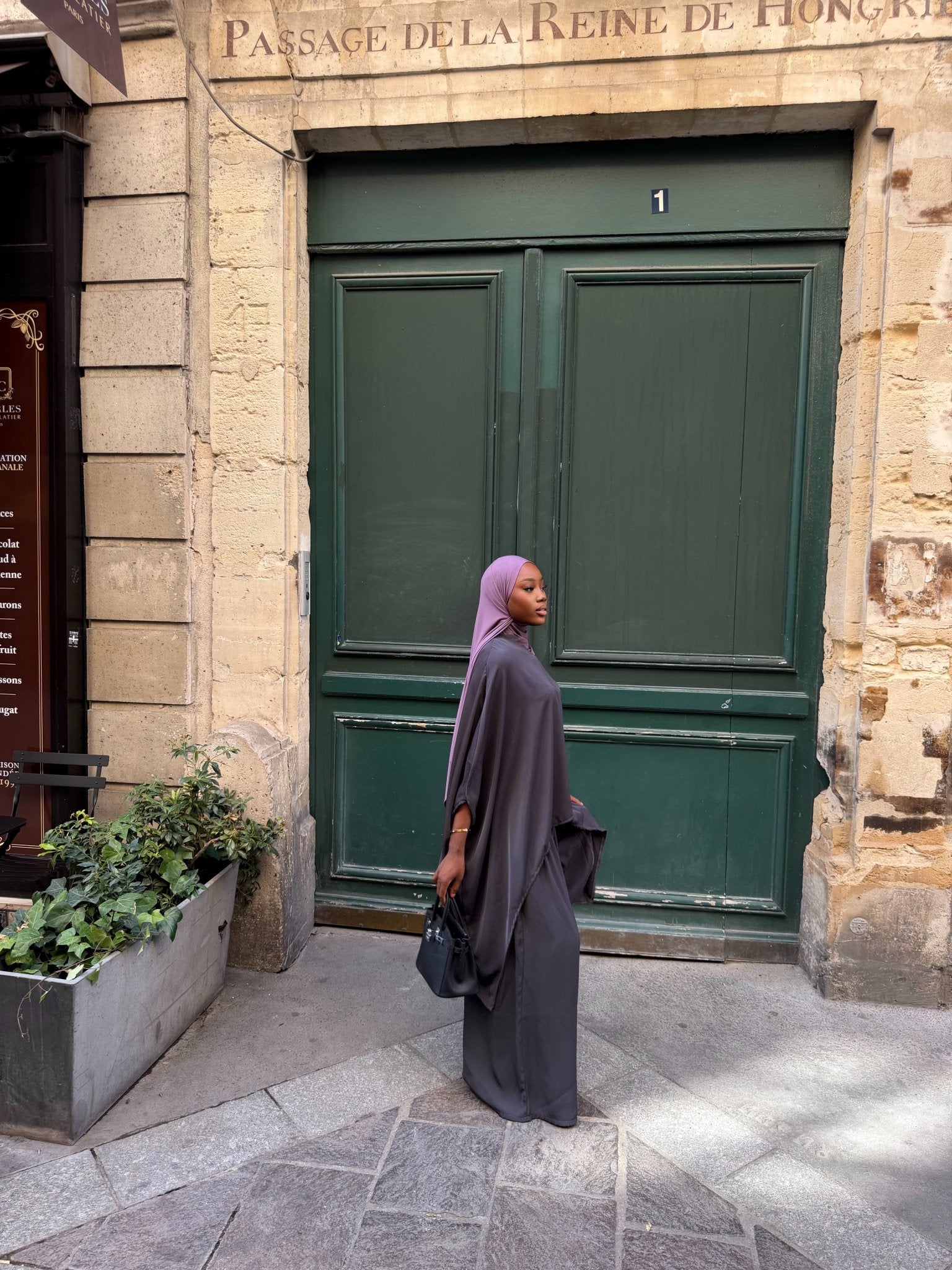 Ensemble Nawel Gris anthracite - TAHIRA