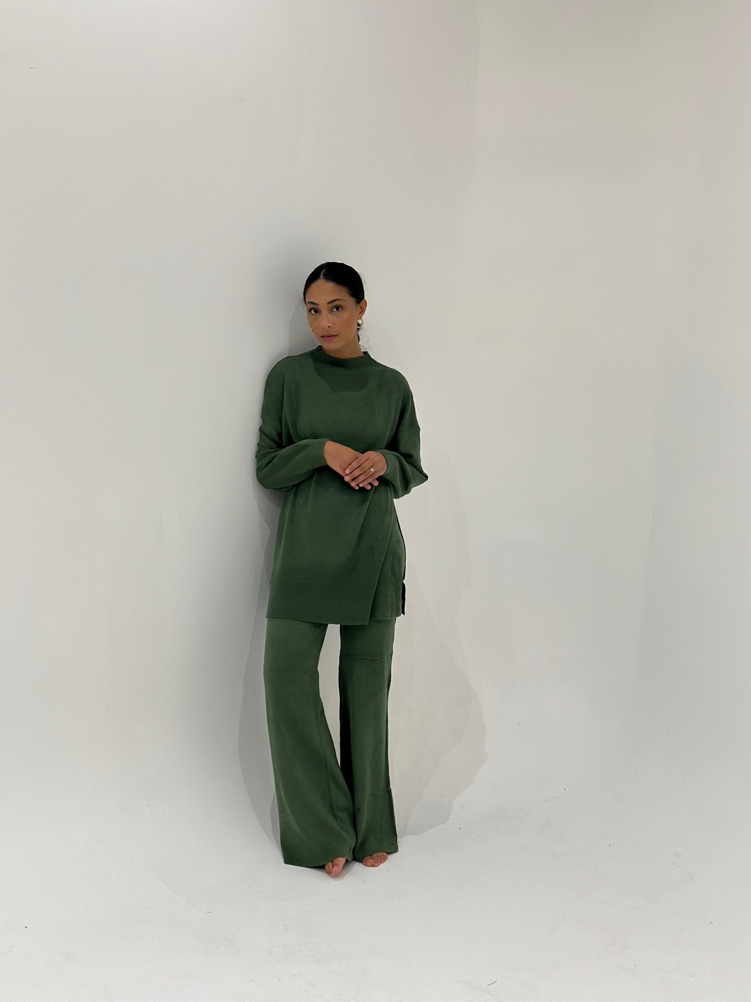 Ensemble Never West Vert Poivron - TAHIRA