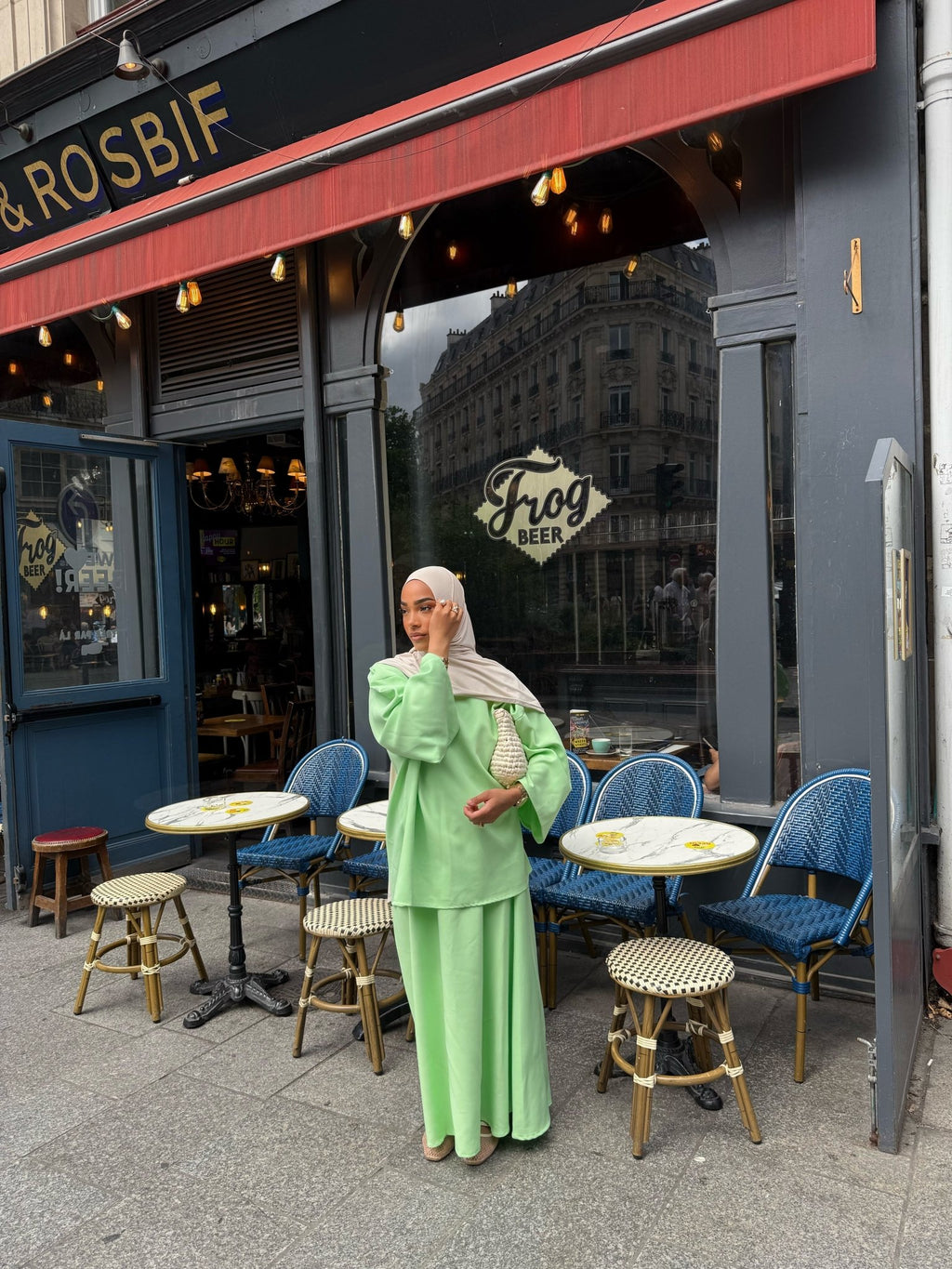 Ensemble Niyya Vert Éclatant - TAHIRA