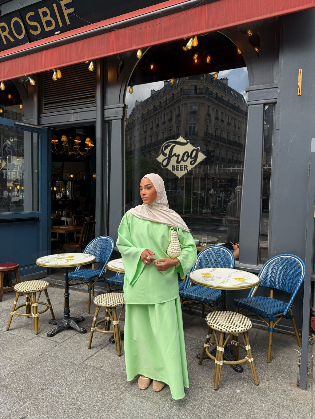 Ensemble Niyya Vert Éclatant - TAHIRA