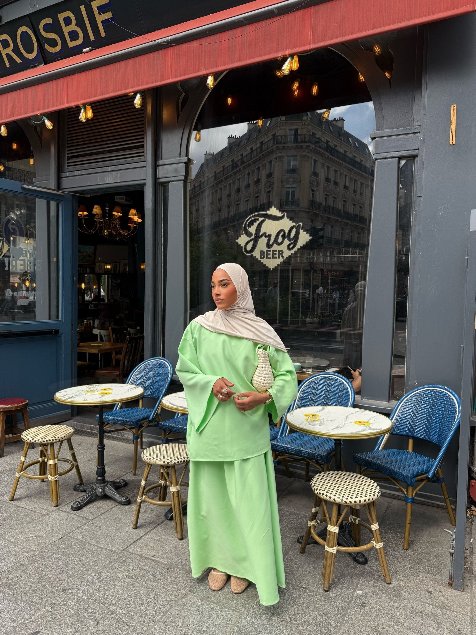 Ensemble Niyya Vert Éclatant - TAHIRA