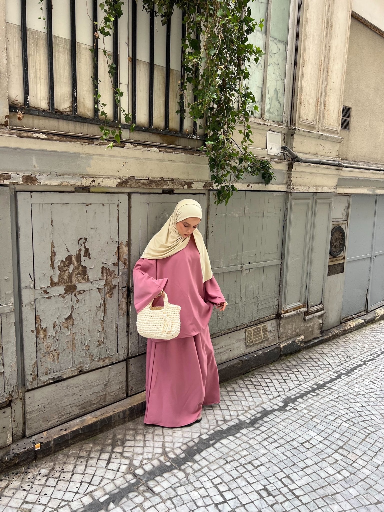 Ensemble Niyya Vieux Rose - TAHIRA