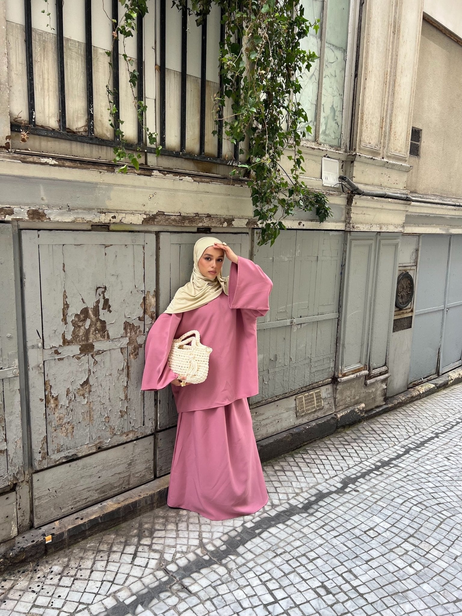 Ensemble Niyya Vieux Rose - TAHIRA