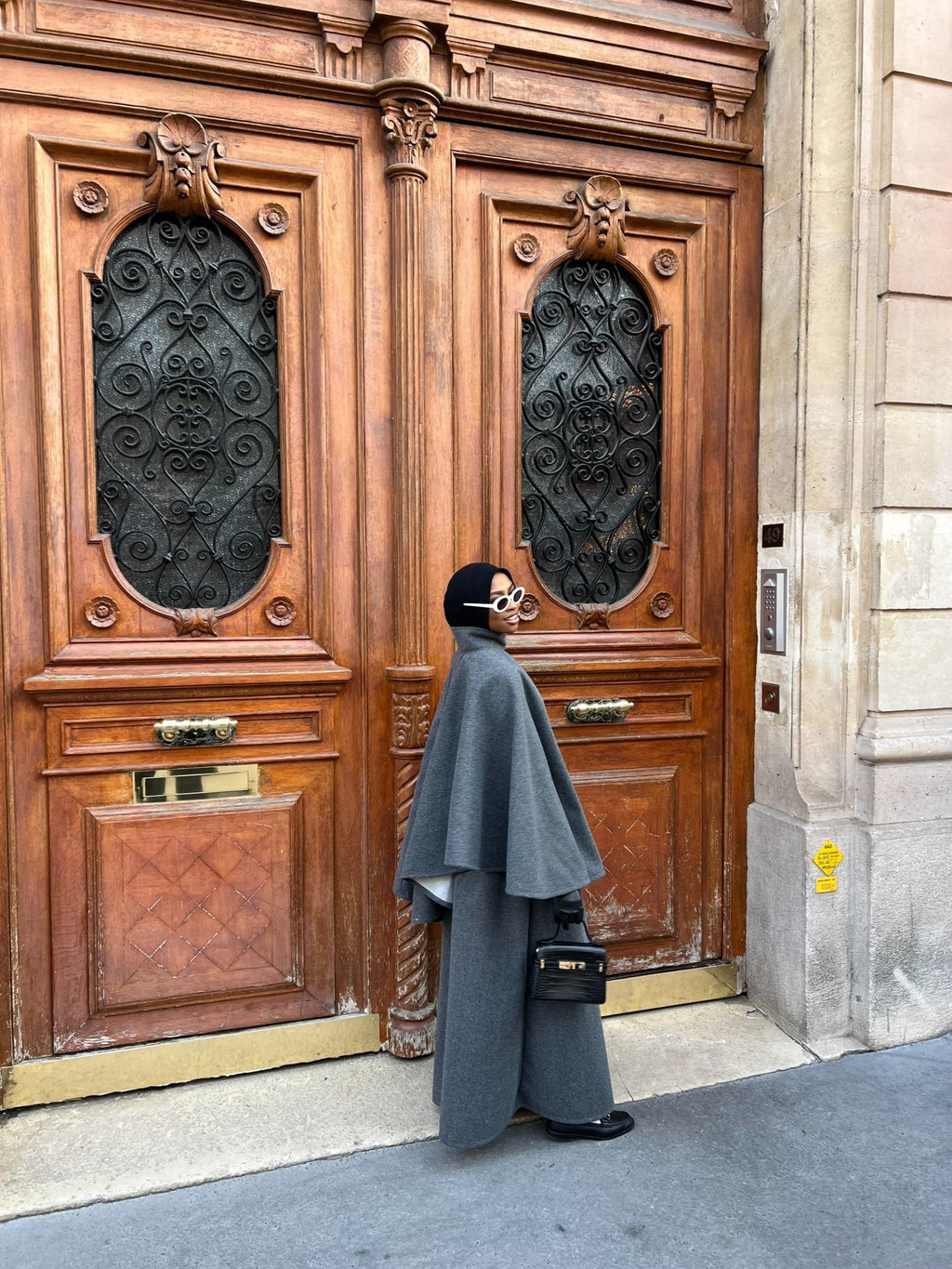 Ensemble Poncho Dana Gris - TAHIRA