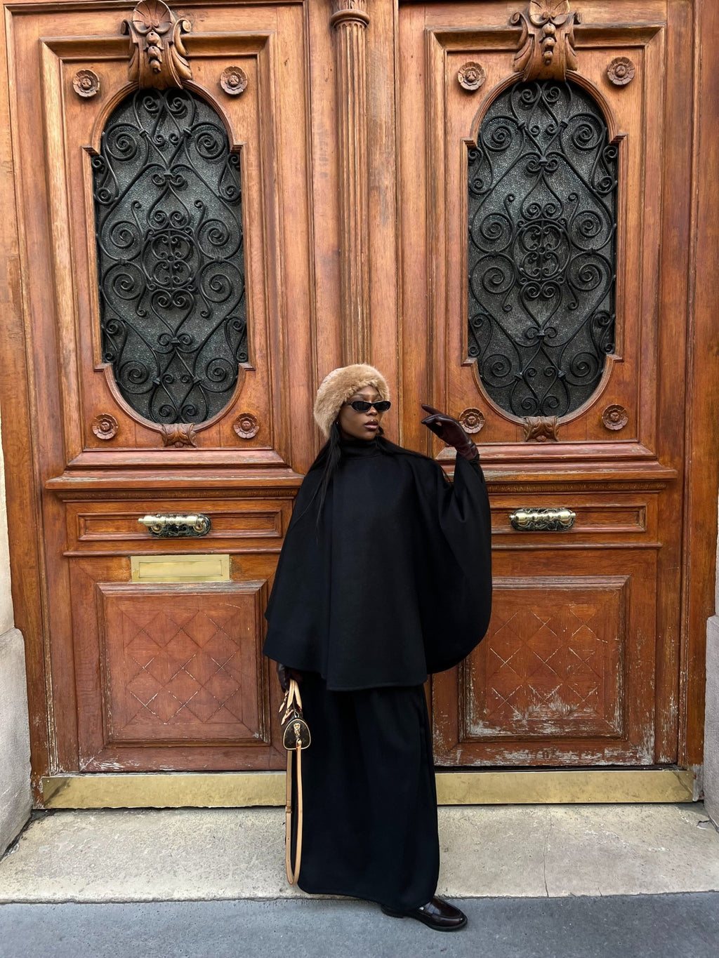 Ensemble Poncho Dana Noir - TAHIRA