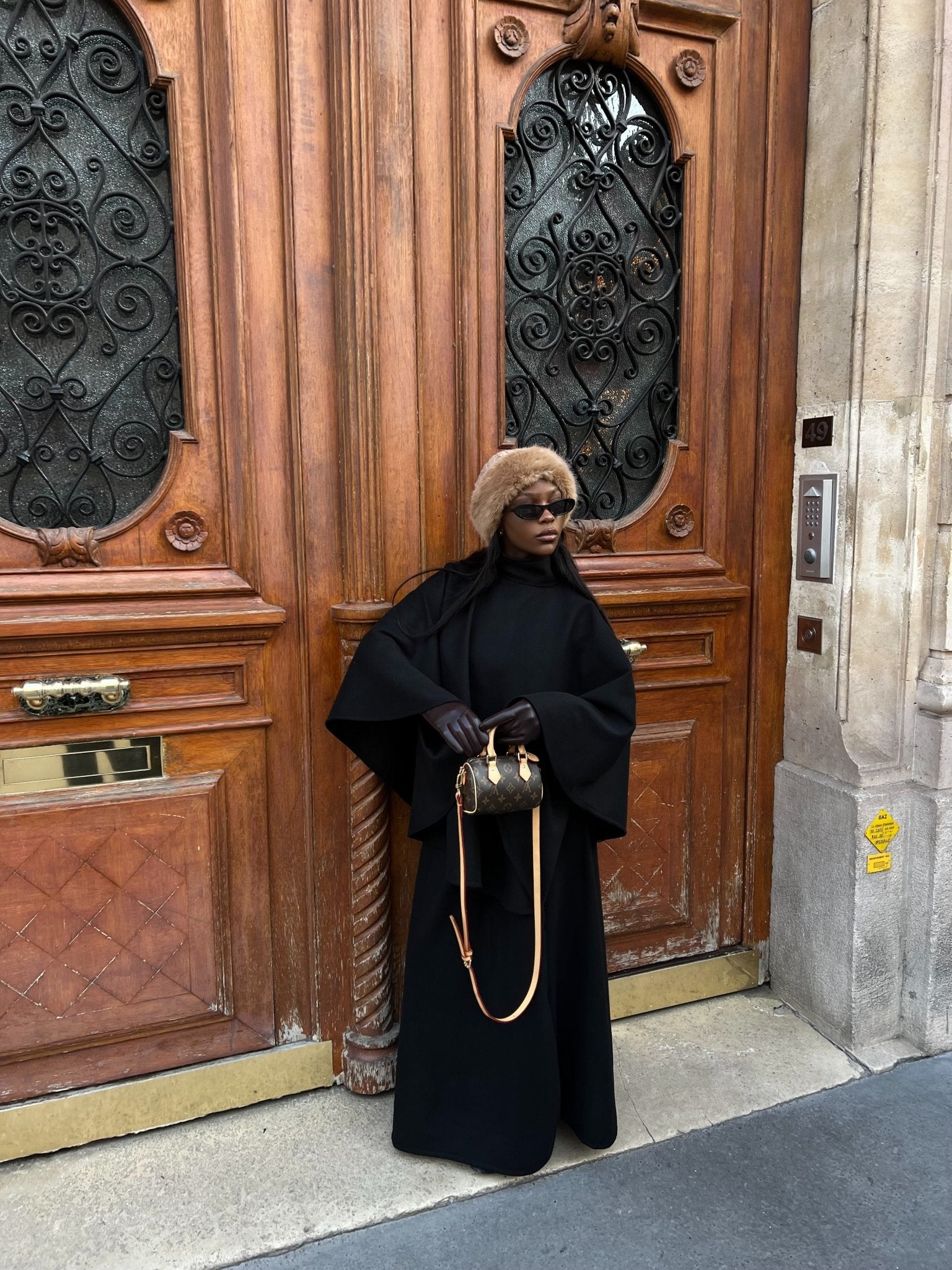 Ensemble Poncho Dana Noir - TAHIRA