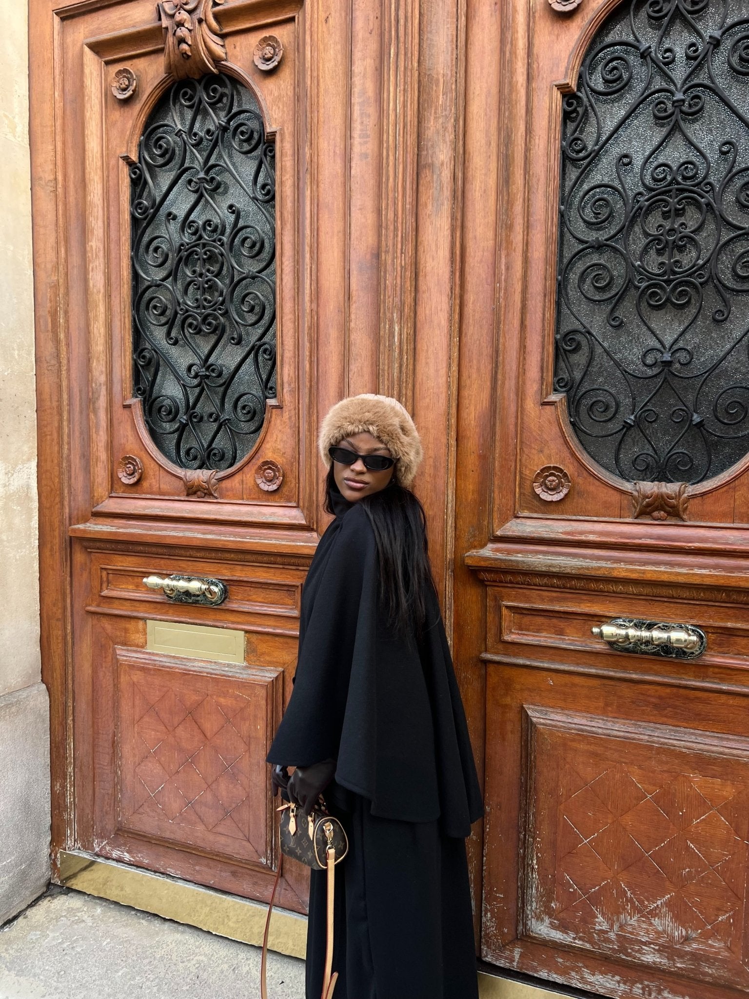 Ensemble Poncho Dana Noir - TAHIRA